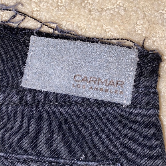 Black denim jean skirt with cutoff waist - Picture 4 of 4